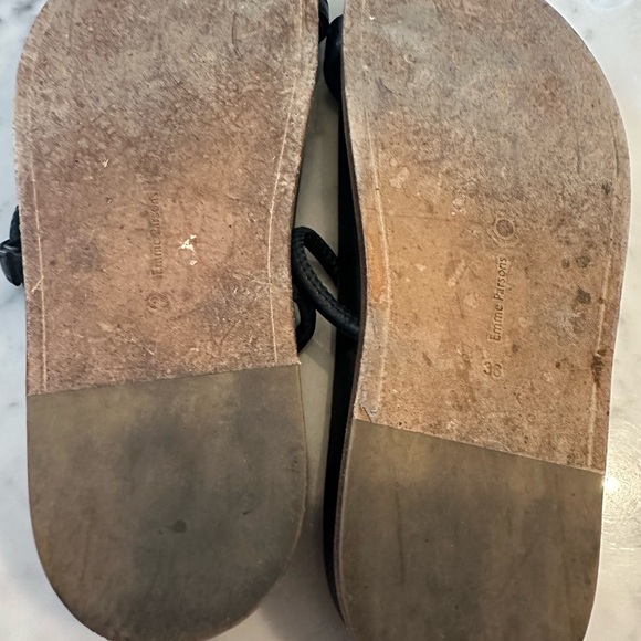 Emme Parsons Minimal Leather Sandals – Black, Size 38 - Picture 7 of 7